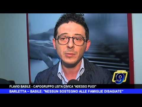 BARLETTA | Basile: Nessun sostegno alla famiglie disagiate