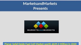 Planar Solid Oxide Fuel Cell Market by Cost Breakdown & Application