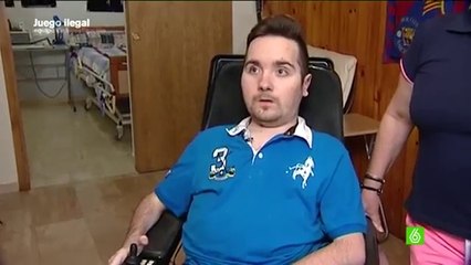 Samuel participió en una campaña de la OID para conseguir una silla de ruedas que nunca llegó