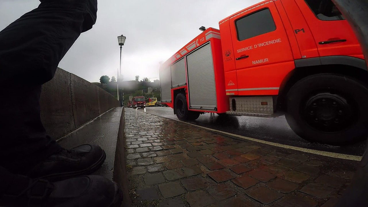 Les sapeurs pompiers namurois rejoignent leur nouvelle caserne de Jambes