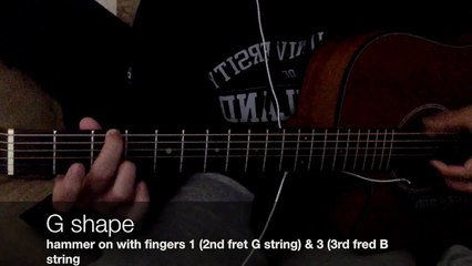 Clocks Go Forward - James Bay (Guitar intro playthrough/tutorial)