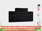 Cooper Cases(TM) K2000 Sony Xperia Z3 Tablet Compact Bluetooth Keyboard Dock in Black (US English