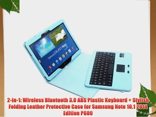 XKTTSUEERCRR Slim PU Leather Protective Stand Case with Removable Detachable Wireless Bluetooth