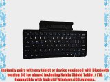 Cooper Cases(TM) K2000 Nvidia Shield Tablet / LTE Bluetooth Keyboard Dock in Black (US English