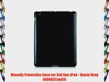 Macally Protective Case for 3rd Gen iPad - Black/Gray (BOOKSTand3)