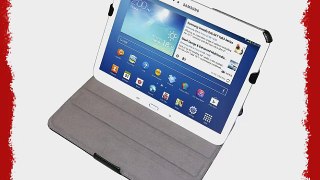 Amzer Leather Texture Shell Portfolio with Built-in Multi-Angle Stand for Samsung Galaxy Tab