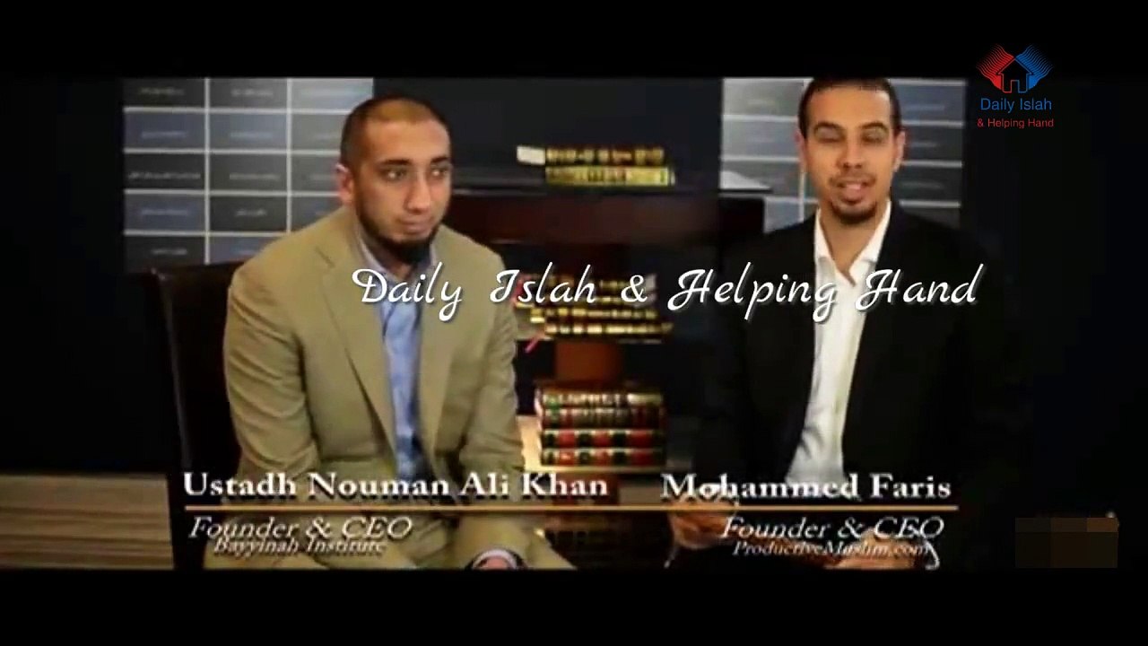 How Nouman Ali Khan Spends His Ramadan: Exclusive Video Interview Part 1 ( ShazUK )