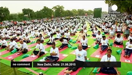 Download Video: India: PM Modi joins thousands to mark International Yoga Day