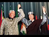 Nelson Mandela and Colonel Gaddafi