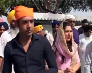 Gippy Grewal and Tina Ahuja Visit Golden Temple for Second Hand Husband