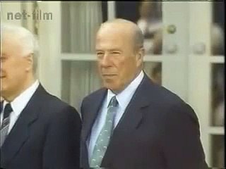Ronald Reagan - Eduard Shevardnadze - G.Schultz. Рейган и Шеварднадзе US.1988