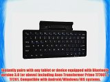 Cooper Cases(TM) K2000 Asus Transformer Prime TF700T / TF201 Bluetooth Keyboard Dock in Black