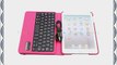 FOME 360 Degree Rotating Detachable Wireless Bluetooth Keyboard Tablet Stand PU Leather Case