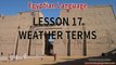 LEARN EGYPTIAN ARABIC language words & phrases video - LESSON 17 - Weather terms