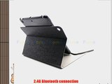 FOME QWERTY US Layout PU Leather 360 Degree Rotation Rotating Folding Lightweight Compatible