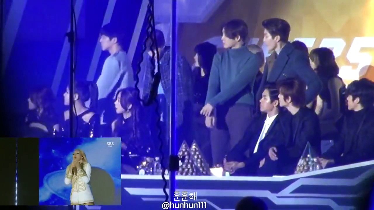 2014 EXO, Winner, Infinite & AOA reaction to 2Ne1 SBS gayo