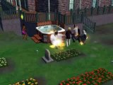 Rainbow Sims 2 Accident - Fire! Multiple Sims burning w/ a glitching fireman