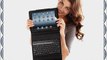 Bluetooth Keyboard with Tech-Grip Case for iPad Tablets (Crimson)