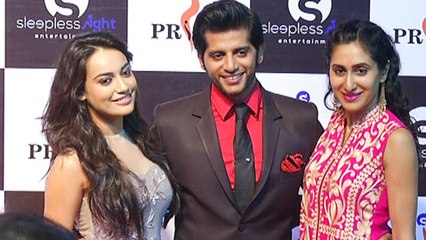 Karanvir Bohra with his onscreen and offscreen wife at I Pride Award | Qubool Hai