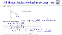 All things Angles GCSE Maths Foundation exam worked examples (triangles, parallel lines, polygons)