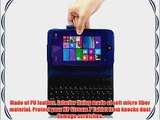 Infiland HP Stream 7 Tablet Bluetooth Keyboard Case Cover - Folio Slim Fit PU Leather Case