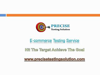 E-commerce Testing Service and Solutions