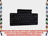 Cooper Cases(TM) K2000 Acer Aspire Switch 10 Bluetooth Keyboard Dock in Black (US English QWERTY