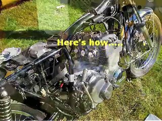 HONDA CB400/4 Engine removal
