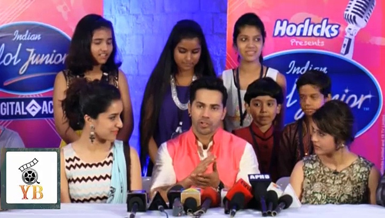 Varun & Shraddha Midst Of Indian Idol Juniar While Promoting ABCD 2
