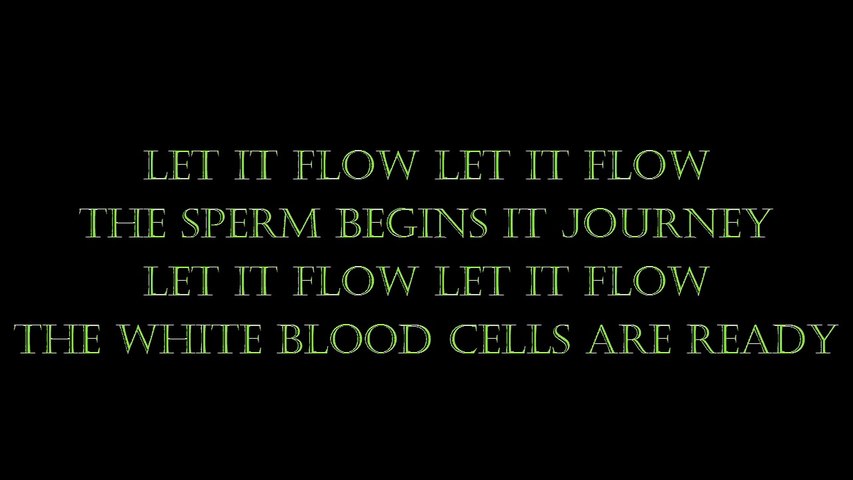 Human reproductive system - let it go/flow