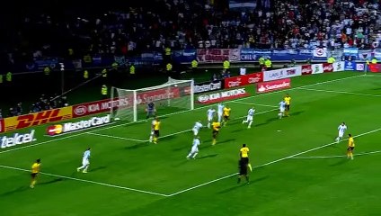 Jamaica's Brown snaps a selfie with Messi after defeat