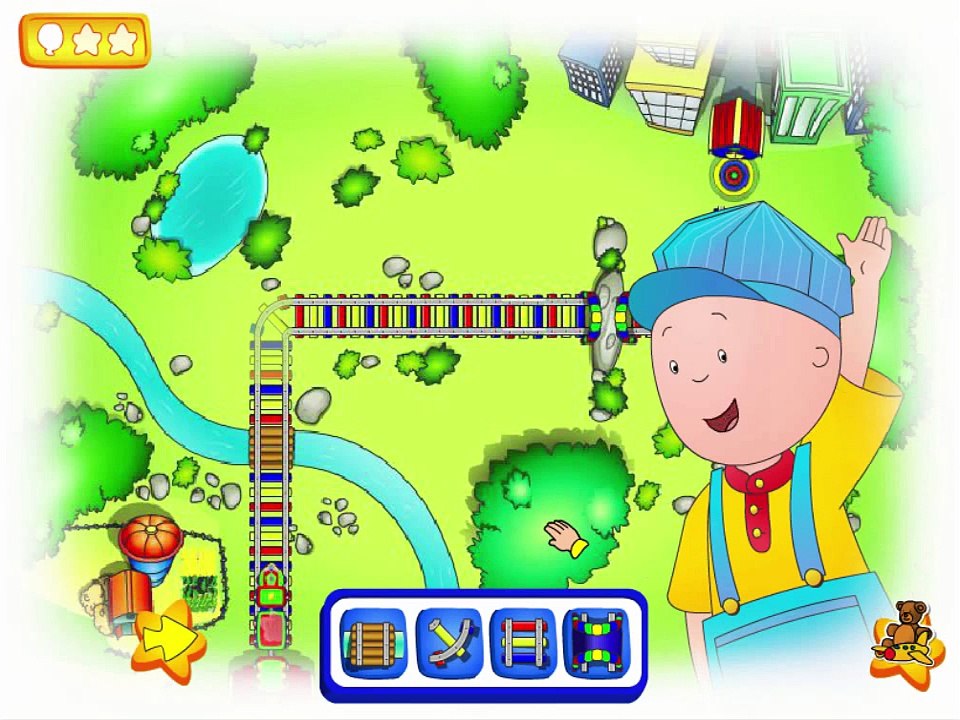 Caillou Build Doll House For Rosie Cartoon Animation PBS Kids Game Play Walkthrough