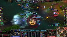 LoL Highlights - Team Solomid vs Counter Logic  LCS Week 6 NA Summer 2014 Week TSM vs CLG S4 W6D1