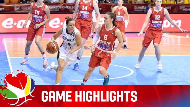 Slovak Republic v Croatia - Game Highlights - Group F - EuroBasket Women 2015