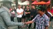 Guy gets punched by street performer! (Original)