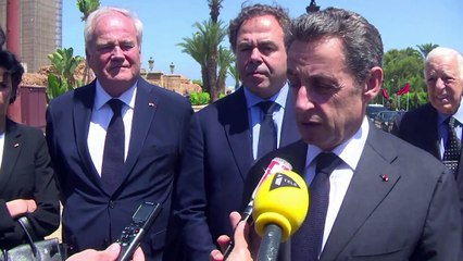 Ex-French president Sarkozy visits Mohammed V mausoleum in Rabat