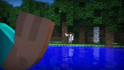 Minecraft Animation Music Video "Never let you go" Lyrics