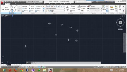Autocad 2013 tutorial  multipul point and point stylein in hindi Urdu (20-50) By MNRAQ