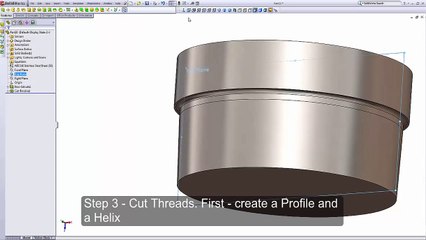 How to make NPT threads in SolidWorks