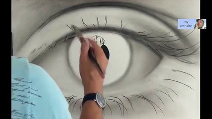 Art   How to draw a realistic Eye HD Art  full Video