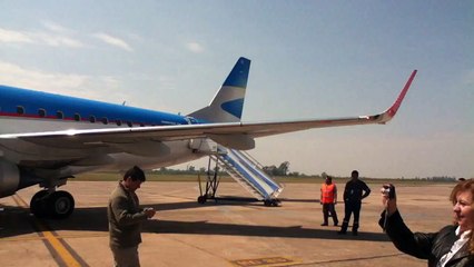 Llegada del Embraer a Tucuman