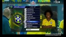 Brazil 2 - 1 Venezuela Copa América 2015 Highlights Brazil = Thiago Silva,Roberto
