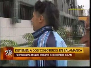 Ate: caen cogoteros que fueron grabados asaltando en Salamanca