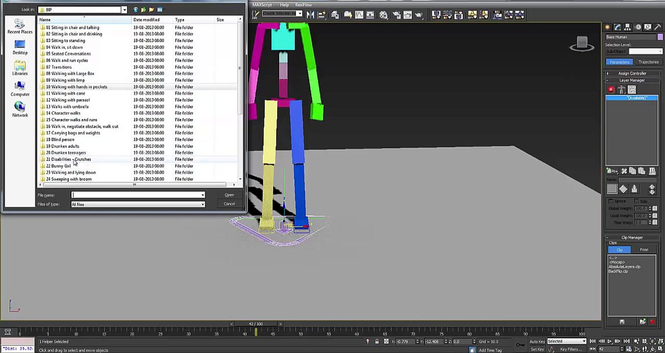 3Ds Max Tutorial- CAT Layer Transform Gizmo (Link/Constraint)