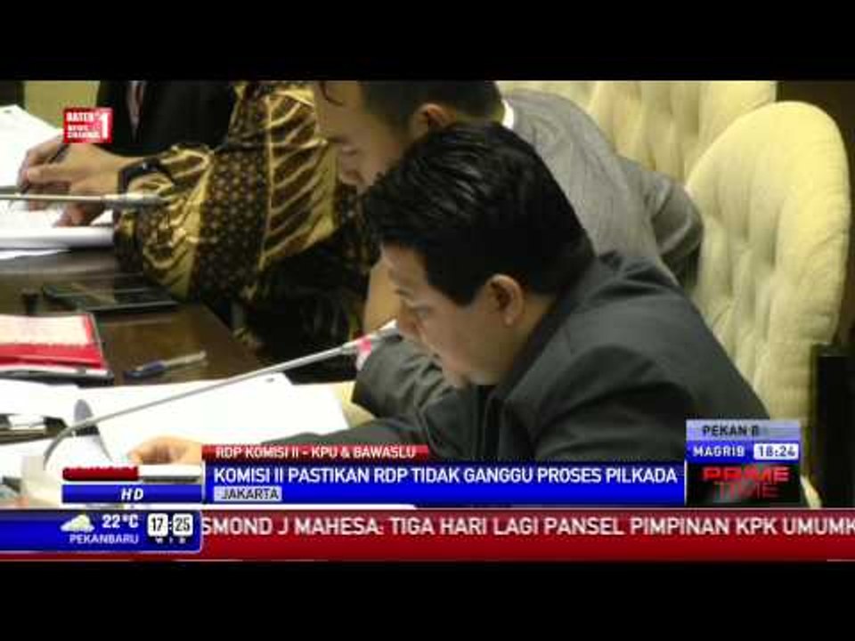 Komisi II Pastikan RDP Tak Ganggu Proses Pilkada