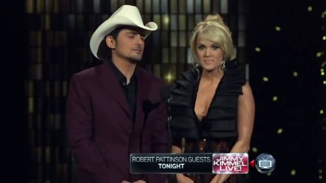 Carrie Underwood and Brad Paisley with Little Justin Bieber