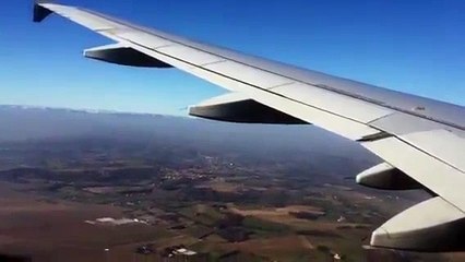 Atterrissage LYON et petite remise des gaz apres une approche rapide. CDG-LYON AF7652 A319