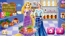 ▐ ╠╣Đ▐► Princess Frozen Elsa And Rapunzel Food Shopping at superstore game for kids