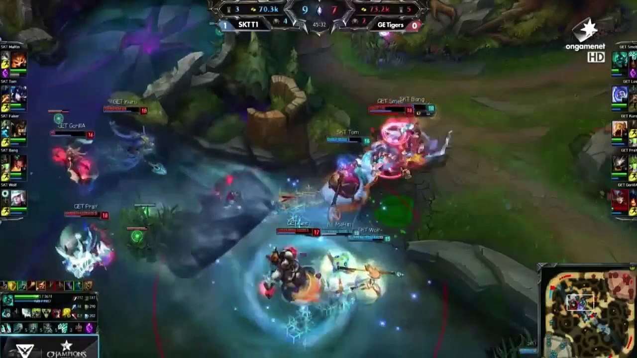 League of Legends: SKT T1 Best Team Fights [1]