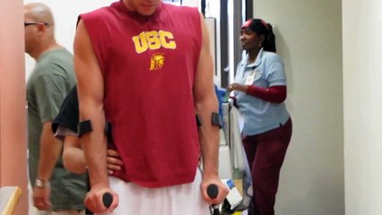 Paraplegic Walking in KFO Braces:  Garett Williamson